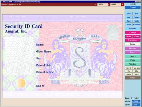 MECCA 2000 has a Colorful Graphical Interface for the Forms Designer MECCA 2000 has a Colorful Graphical Interface for the Forms Designer