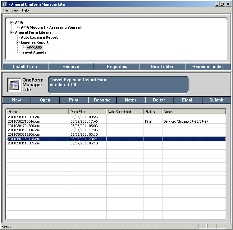 OneForm Manager Lite File Manager